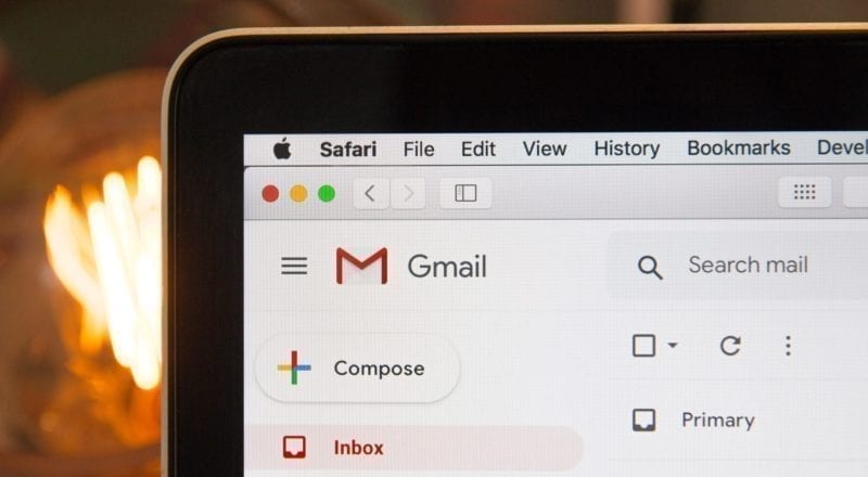 Gmail sur un téléphone portable